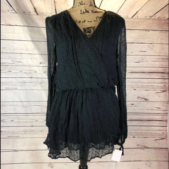 Free People Dark Green Mini Dress - Picture 2 of 4